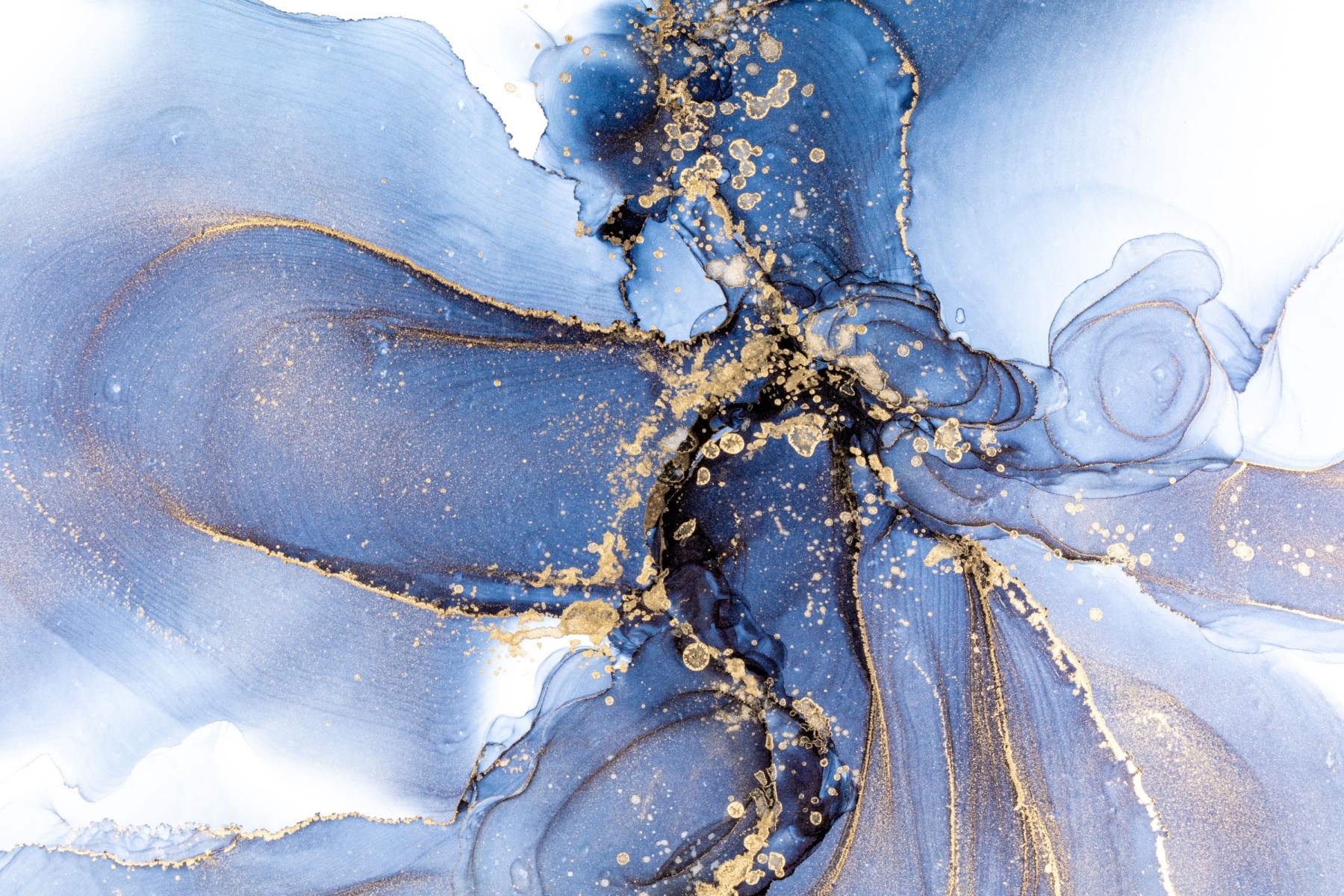 Artwork by Inga Kovalenko, Inga Kovalenko Signed Ltd. Ed Print, Made of blue and gold