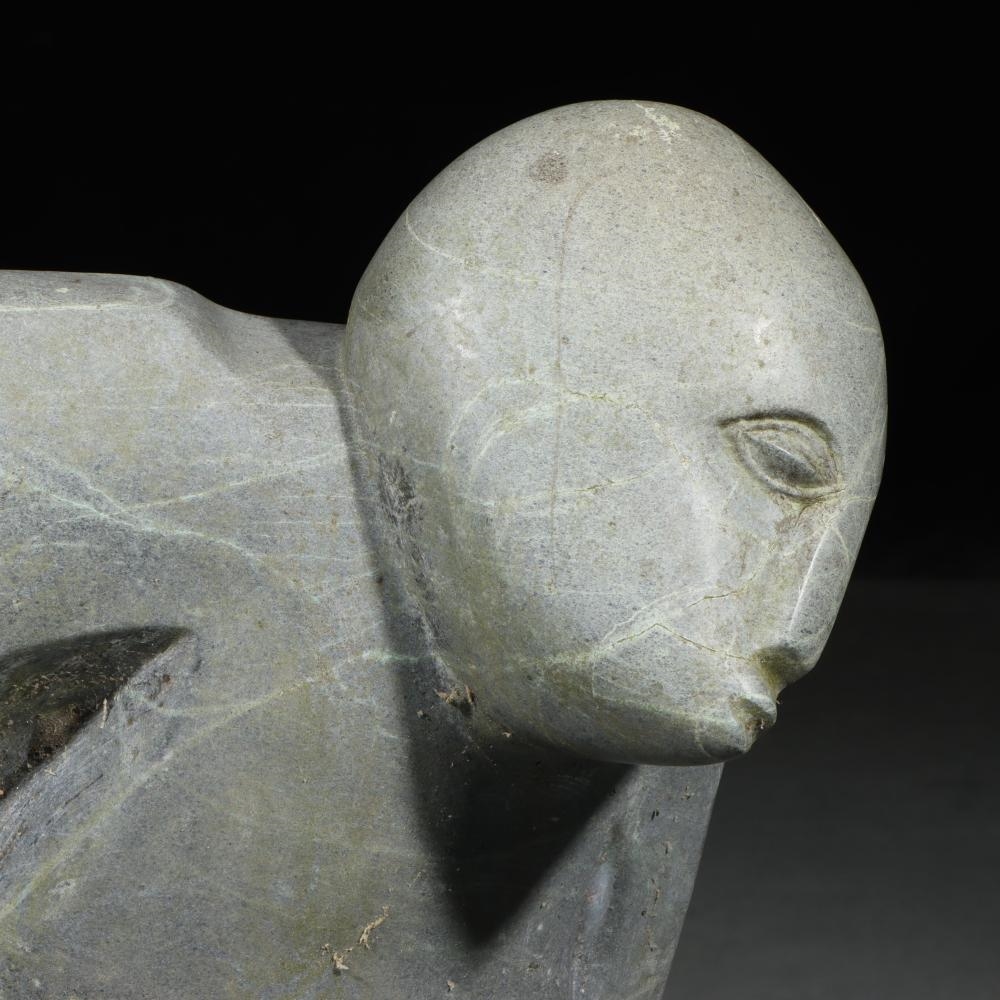 Mavis Mabwe | seated male figure | MutualArt