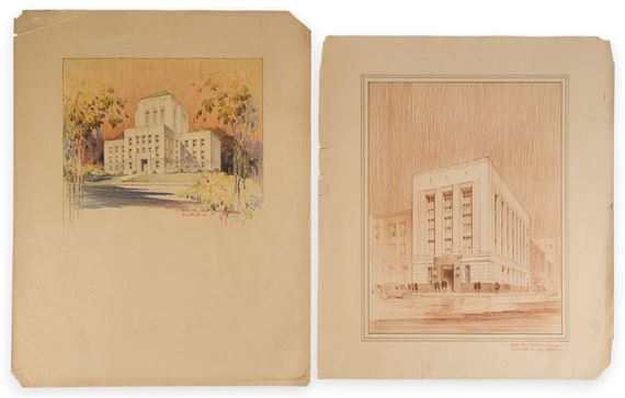 Texas Courthouse and Corpus Christi Bank - Atlee B. Ayres