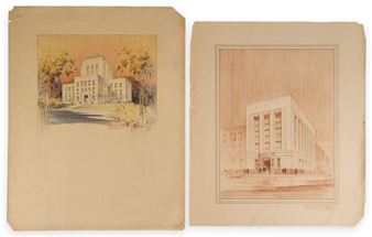 Texas Courthouse and Corpus Christi Bank - Atlee B. Ayres