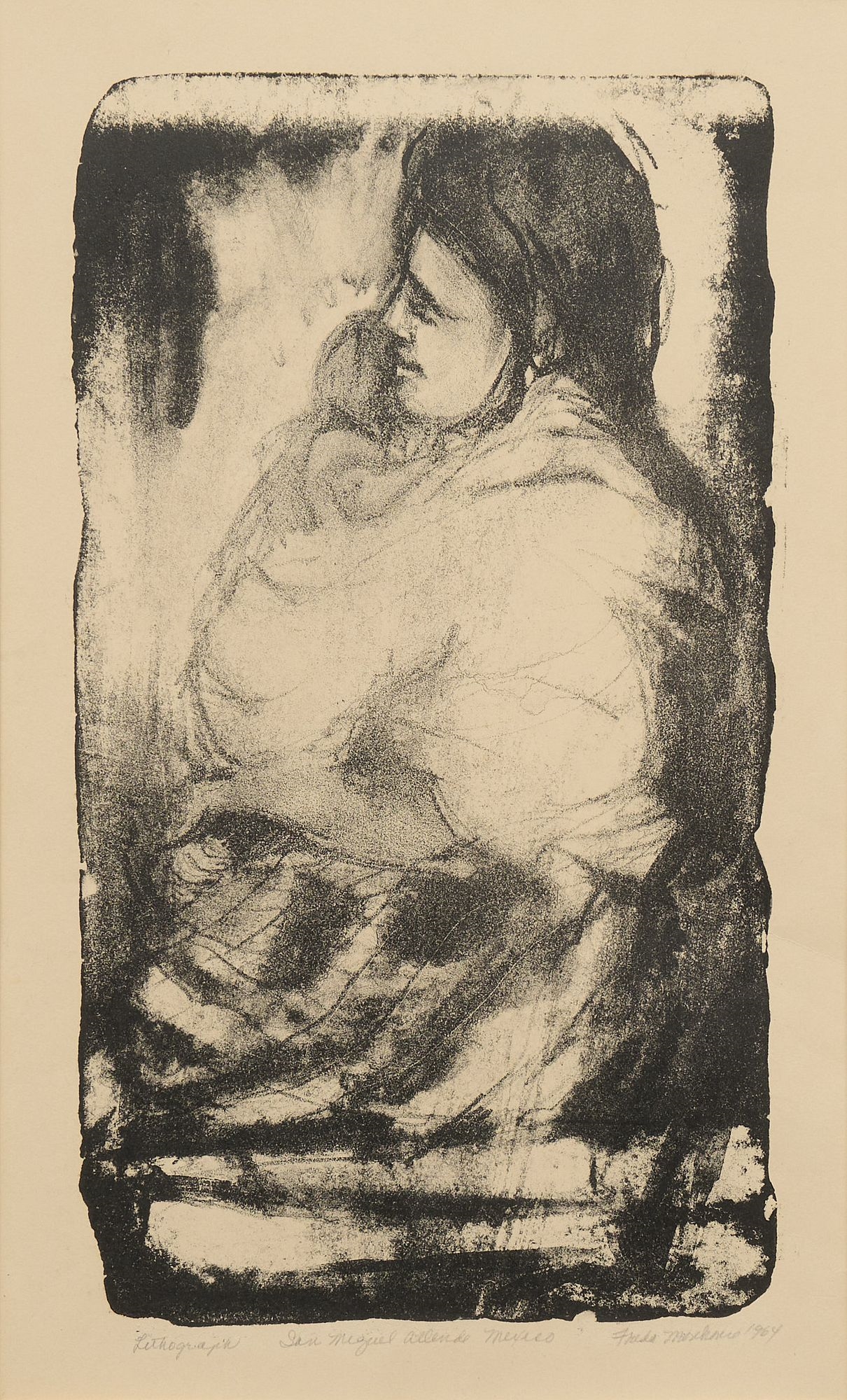 Artwork by Frida Morehouse, San Miguel de Allende, Made of Lithograph