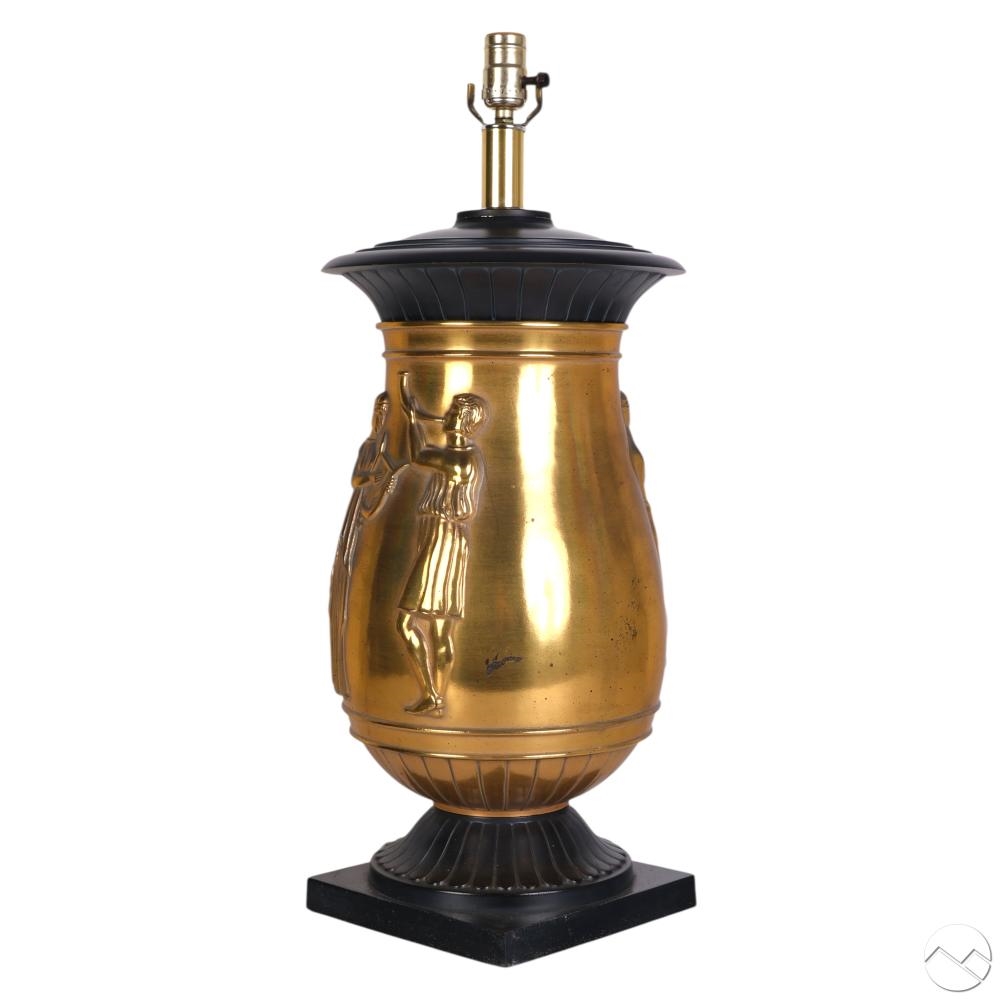 Artwork by Fic Boucheron, Greek Revival Bronze Urn Vintage Neoclassic Lamp, Made of Bronze