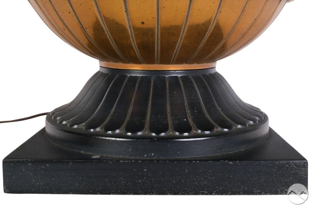 Artwork by Fic Boucheron, Greek Revival Bronze Urn Vintage Neoclassic Lamp, Made of Bronze
