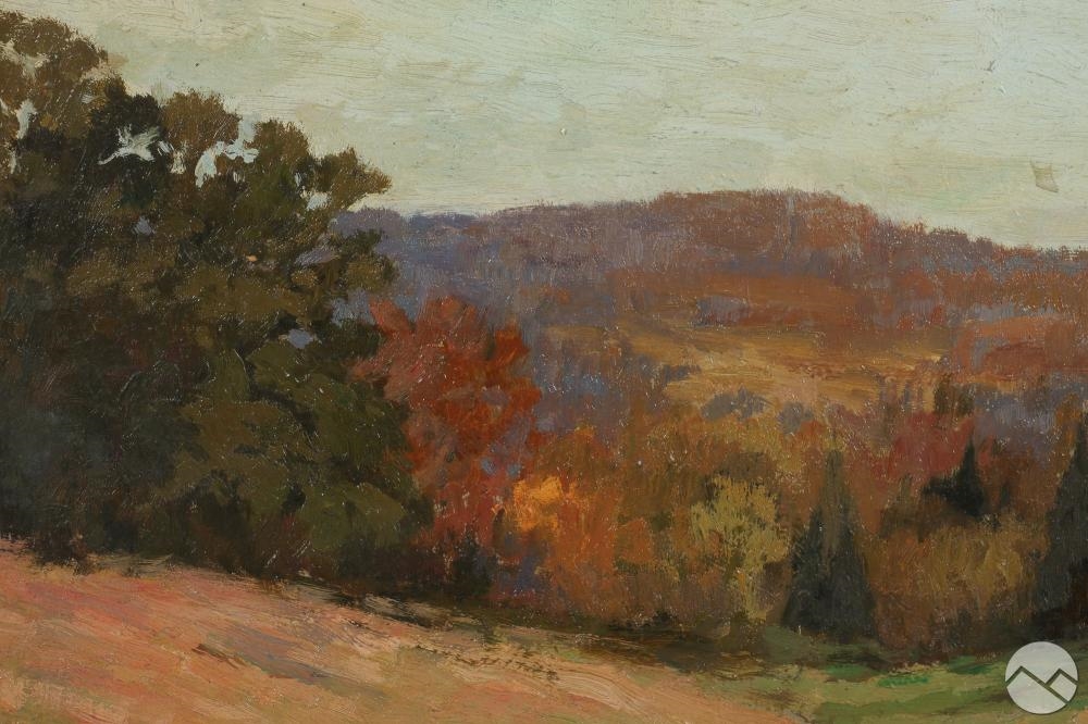 Artwork by James Goodwin McManus, Landscape Painting, Made of oil on board
