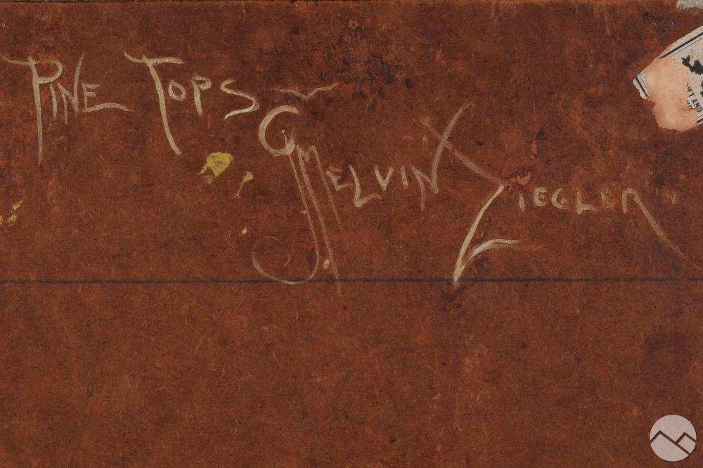 Artwork by J. Melvin Ziegler, Pine Tops, Made of Oil on board