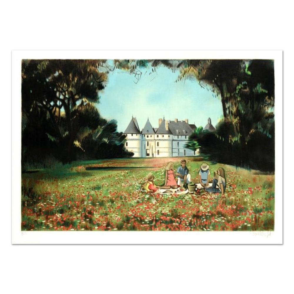 版画 Robert Vernet Bonfort Chateau andGardens Robert Vernet Bonfort Chateau andGardens 版画