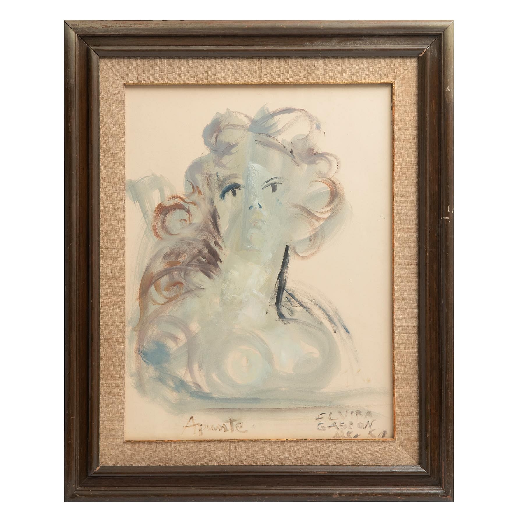 Artwork by Elvira Gascón, Apunte, Made of mixed media on paper