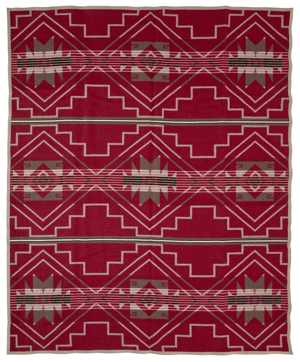 Artwork by Ramona Sakiestewa, Two Ramona Sakiestewa for Pendelton Limited Edition wool blankets, Made of wool/cotton