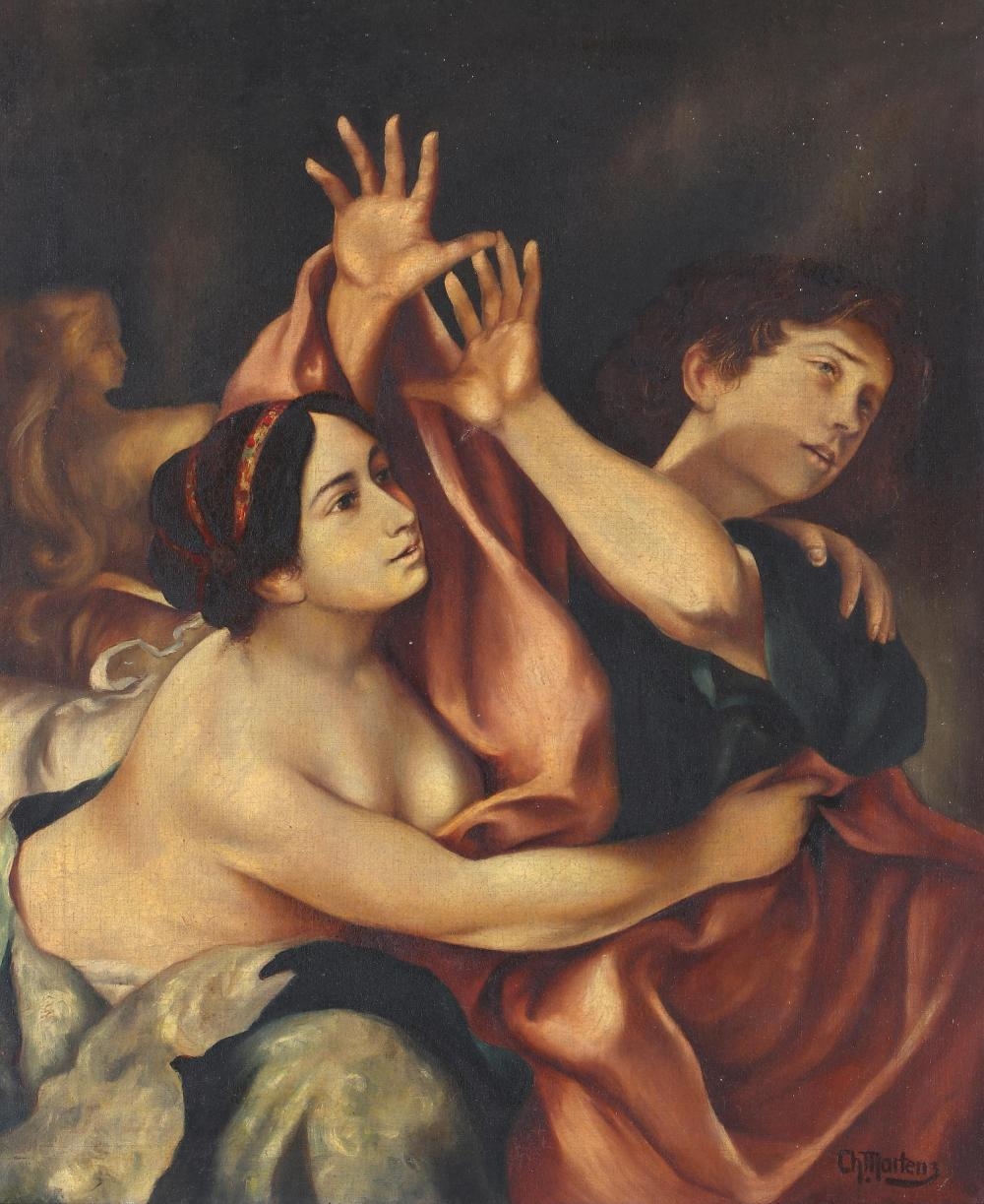 Carlo Cignani | Joseph and Potiphar's Wife | MutualArt