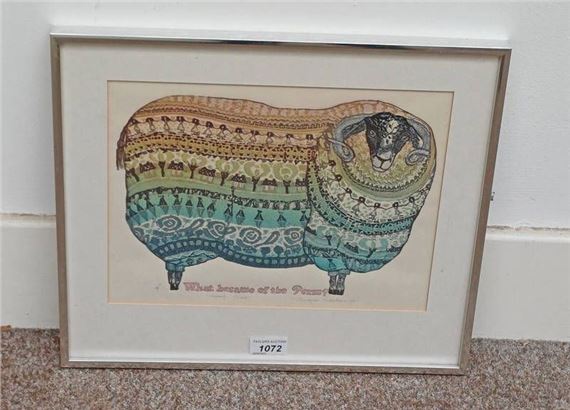 label to reverse framed - Barbara Robertson