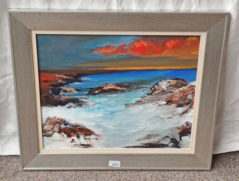 Artwork by Arie Vardi, Sound of mull, Made of oil on canvas