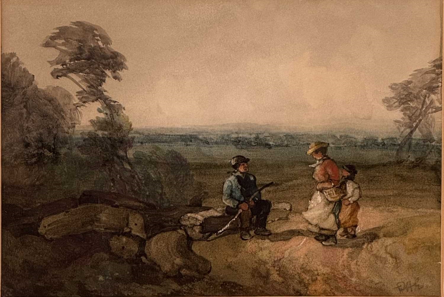 Artwork by Paul H. Ellis, The Meeting Place, Made of watercolours