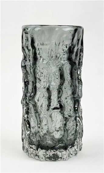 WHITEFRIARS TEXTURED GLASS VASE by Geoffrey Baxter