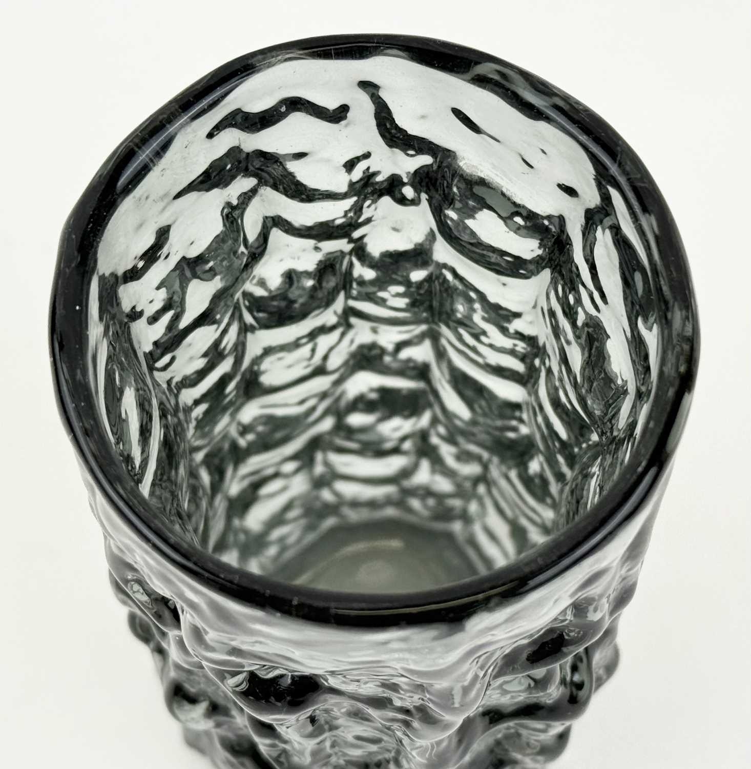 Artwork by Geoffrey Baxter, WHITEFRIARS TEXTURED GLASS VASE, Made of glass
