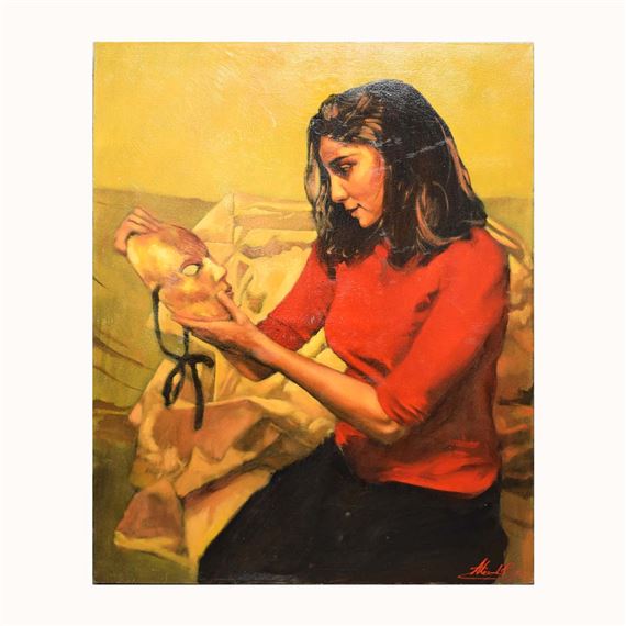 Alex Rennie | GIRL WITH MASK | MutualArt