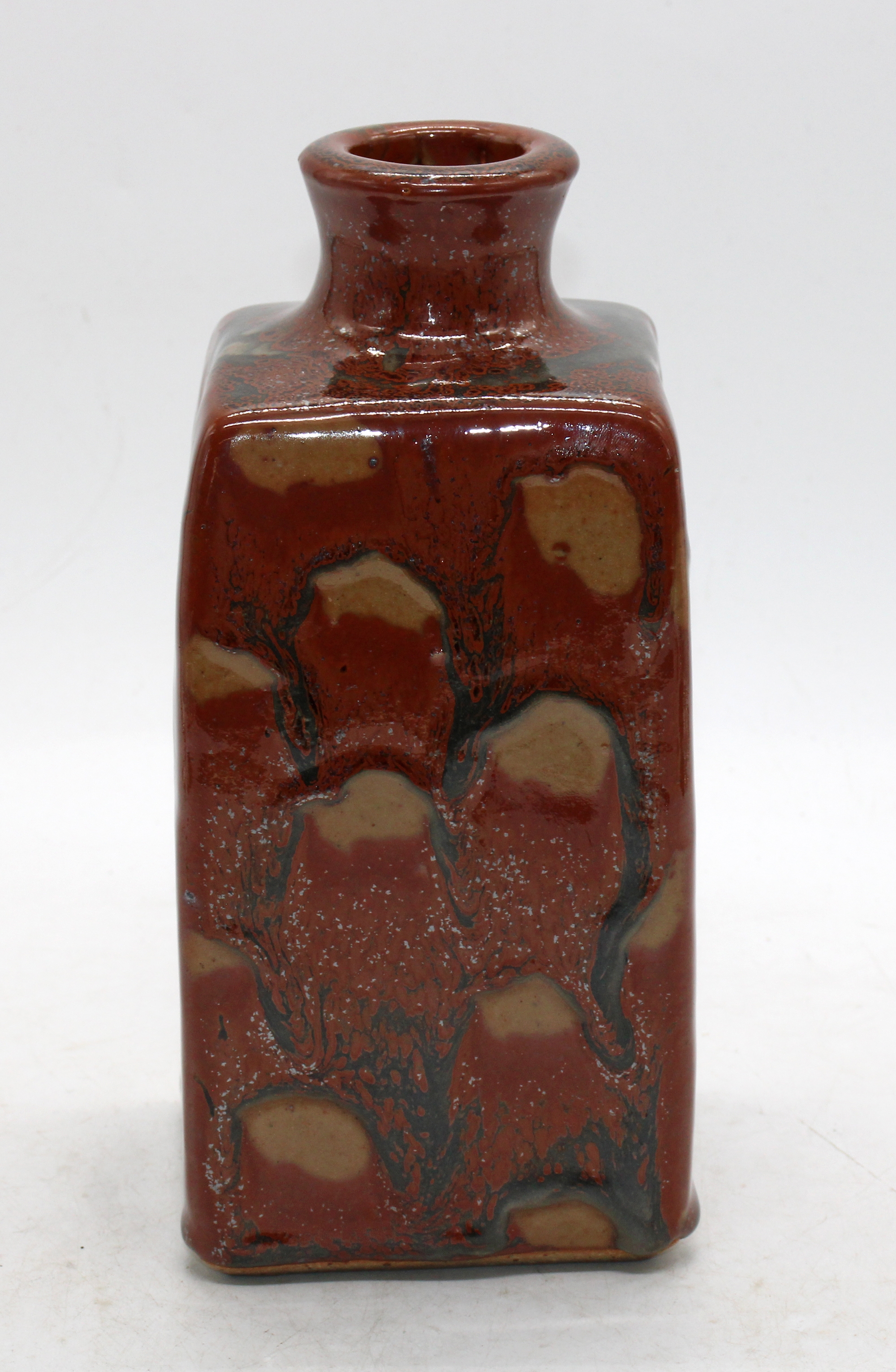 Hyme Rabinowitz | Mottled glazed stoneware vase | MutualArt