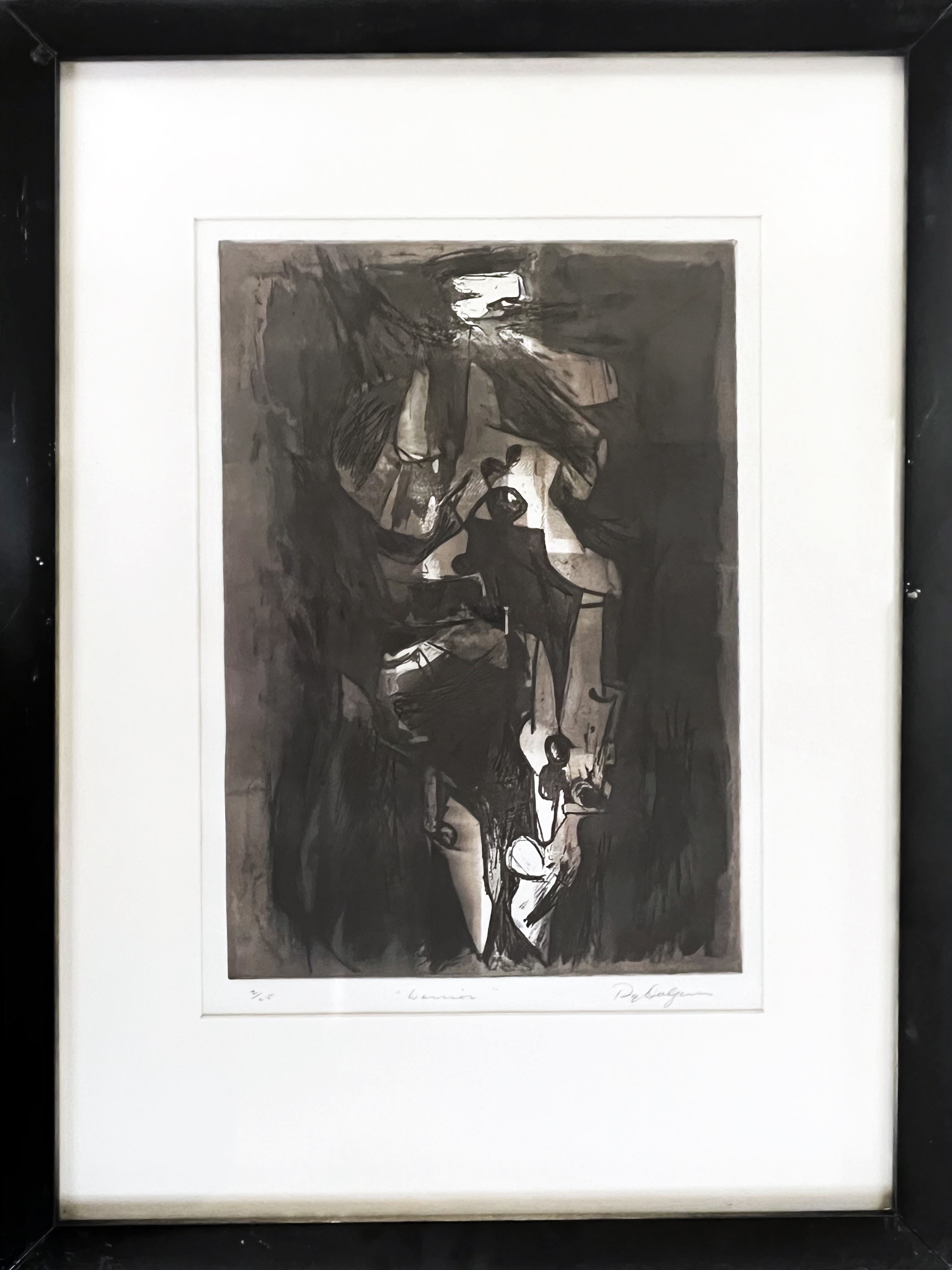 Artwork by Roy Dalgarno, Warrior, Made of Etching