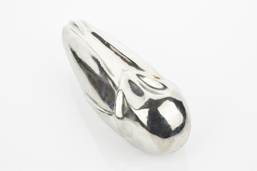 Artwork by Rae Bolotin, Seed E, Setaria Viridis, Made of stainless steel