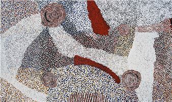 Rockholes near the Olgas - Bill Whiskey Tjapaltjarri
