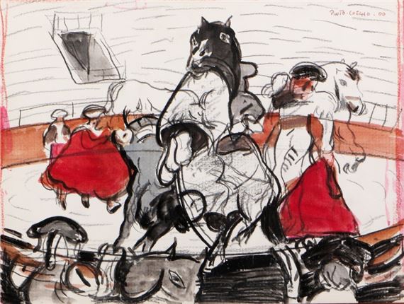 Sem título (Cena tauromáquica) - Luís Pinto Coelho