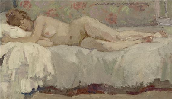 Liggend naakt - Hessel de Boer