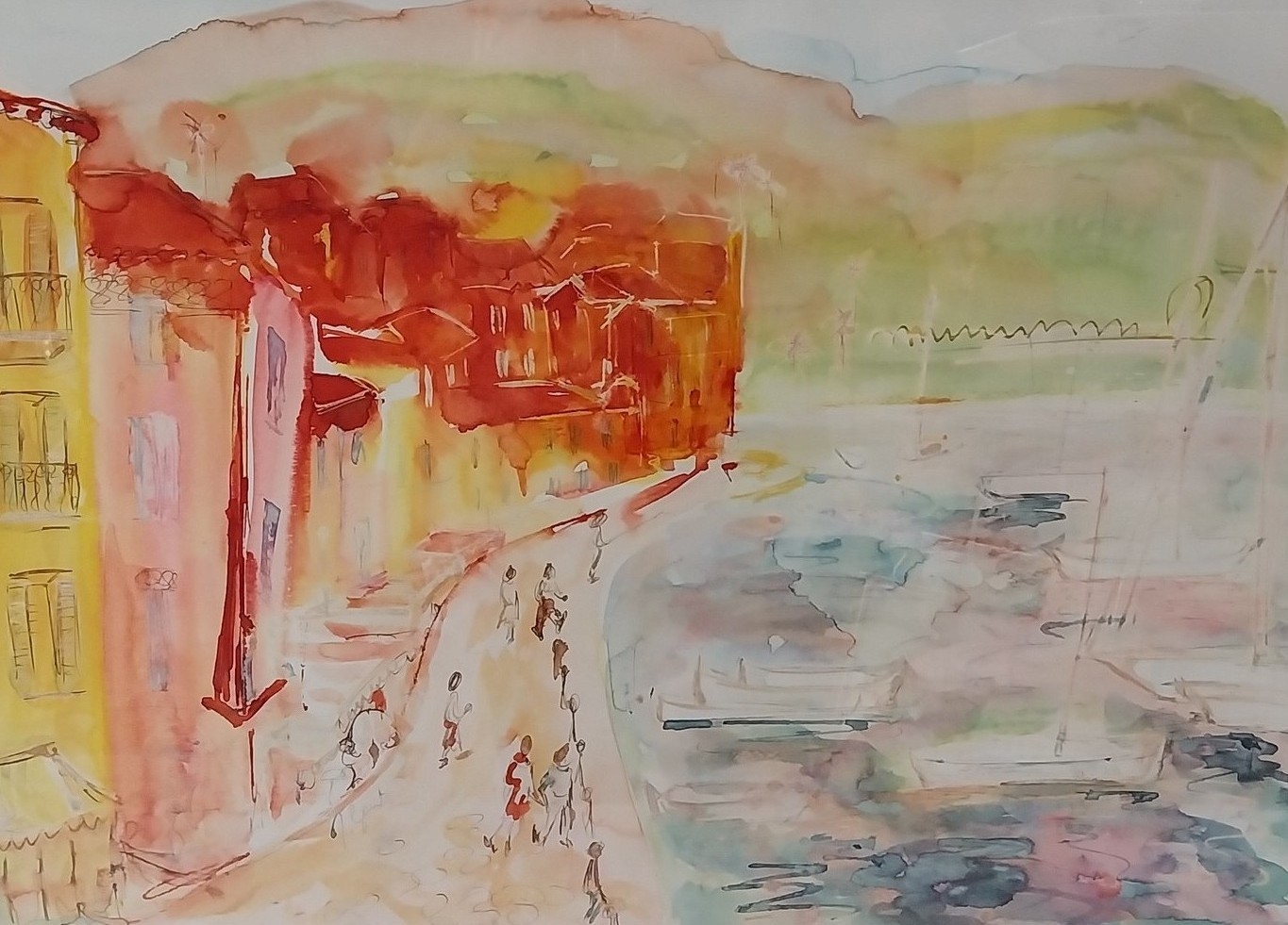 Monique Bornstein | study of figures in a Continental coastal town ...