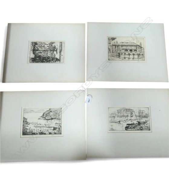 Harriet Roudebush | FOUR ETCHINGS AROUND SAN FRANCISCO BAY AREA | MutualArt
