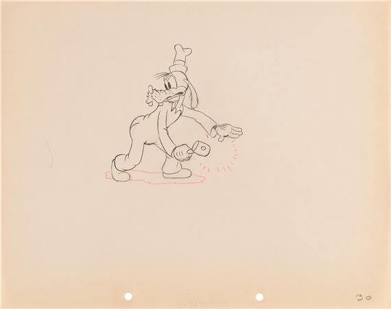 Walt Disney Studios | Goofy production drawing from Mickey's Service ...