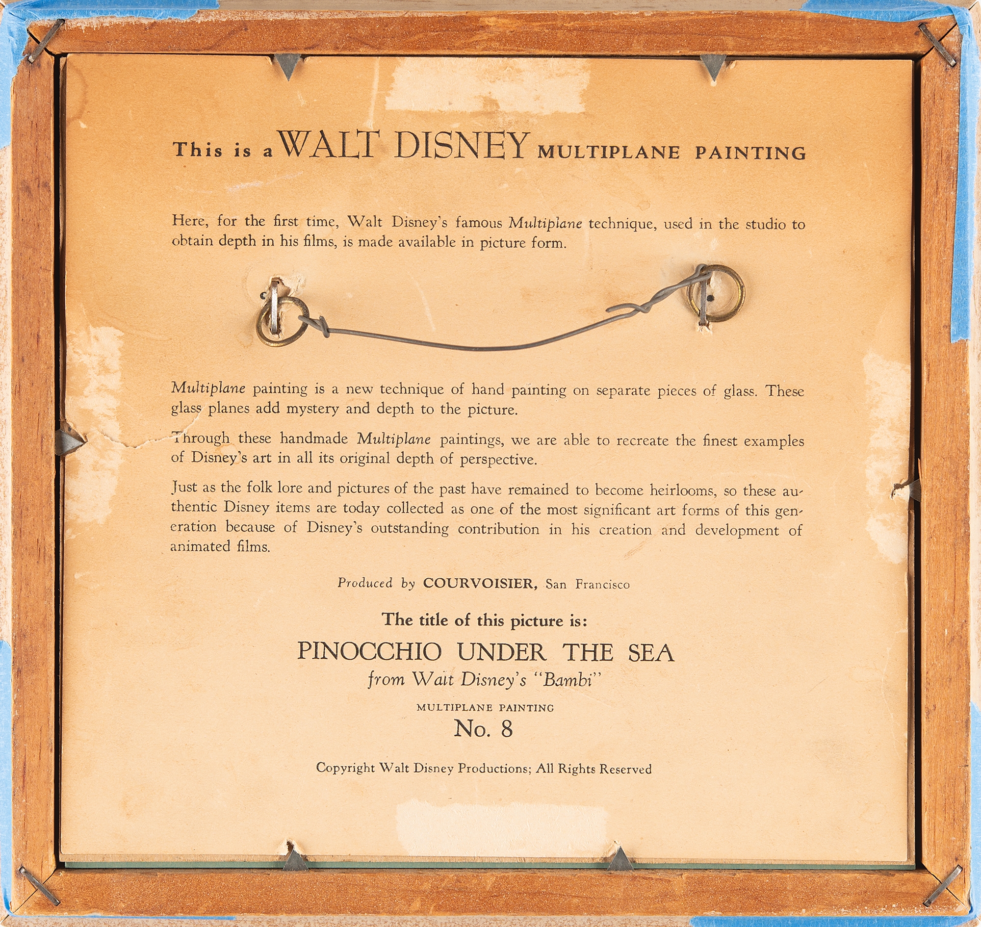 Walt Disney Studios | Pinocchio Under the Sea (1940) | MutualArt
