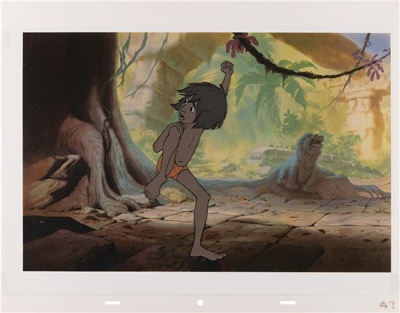 Mowgli production cel from The Jungle Book by Walt Disney Studios, 1967