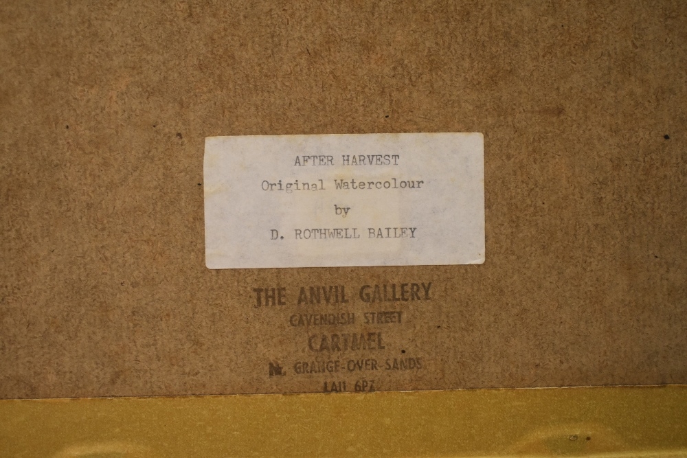 Artwork by Dennis Rothwell Bailey, After Harvest, Made of Watercolour
