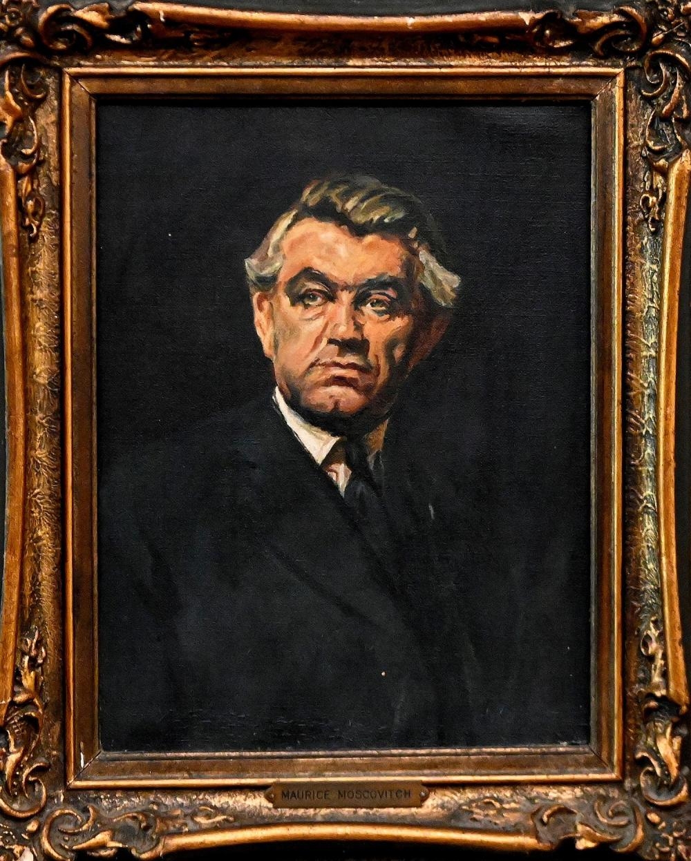 Artwork by John Longstaff, John Beckett Forrest, Portrait of Maurice Moscovitch (After John Longstaff, Made of Oil on canvas