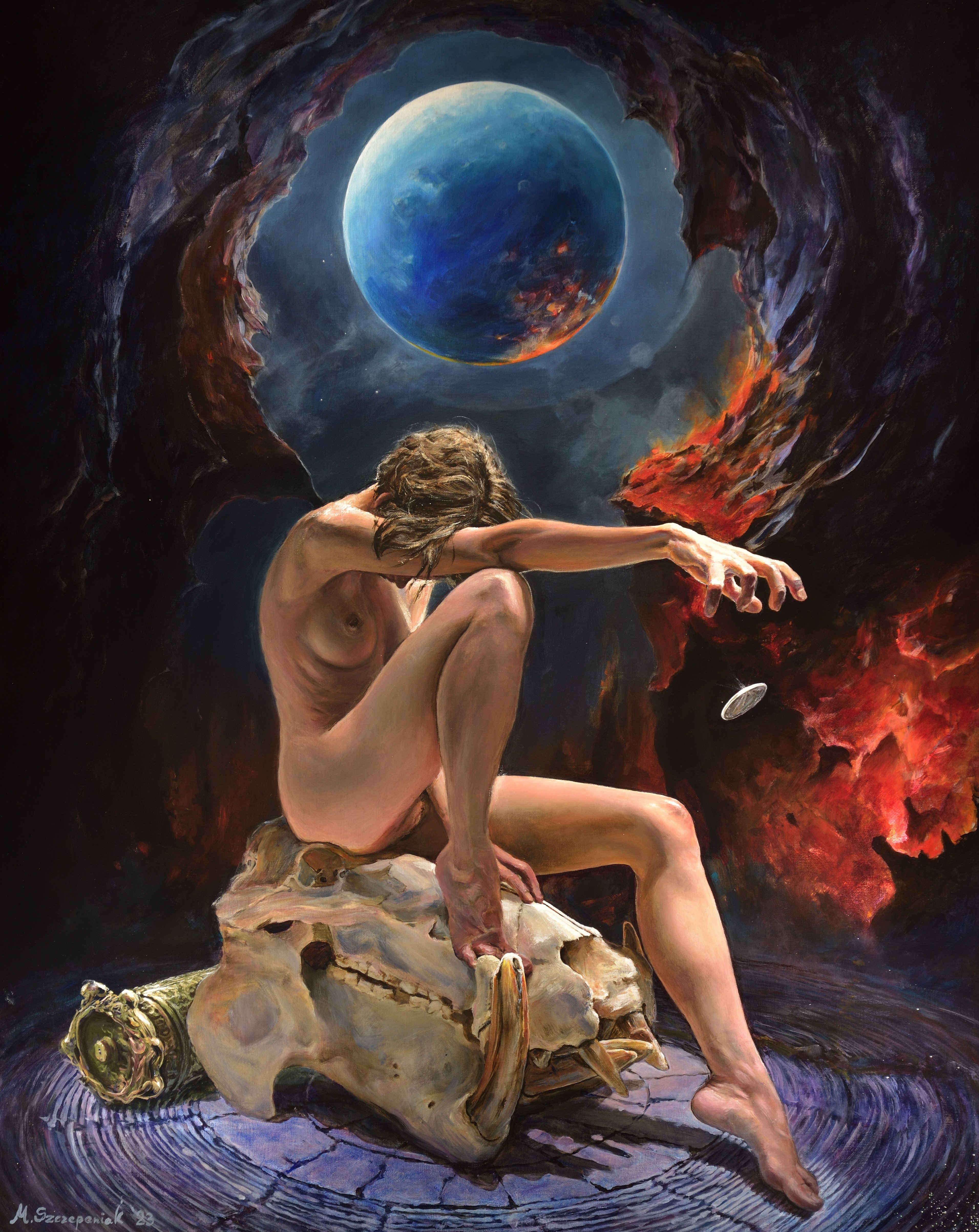 Artwork by Marek Szczepaniak, Oracle, Made of Acrylic On Canvas