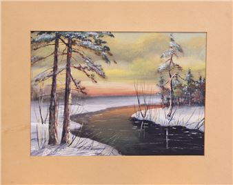 Winter landscape - Anna Dzerve