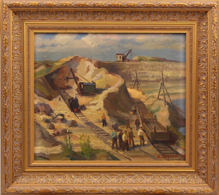 Artwork by Miķelis Rozentāls, Mines, Made of Canvas, oil