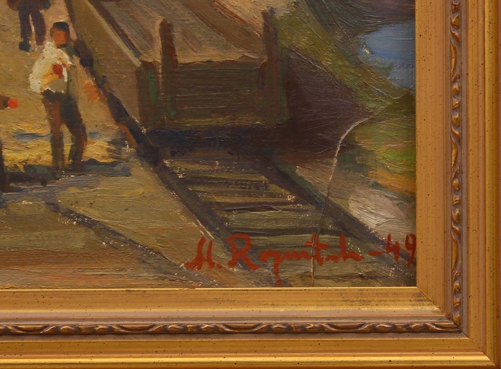 Artwork by Miķelis Rozentāls, Mines, Made of Canvas, oil