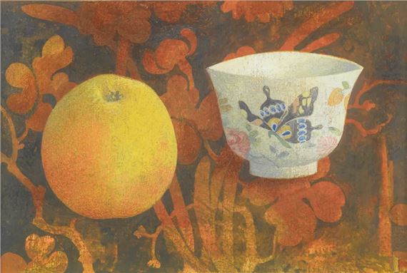 Still Life with Orange and Cup by Anthony Gilbert
