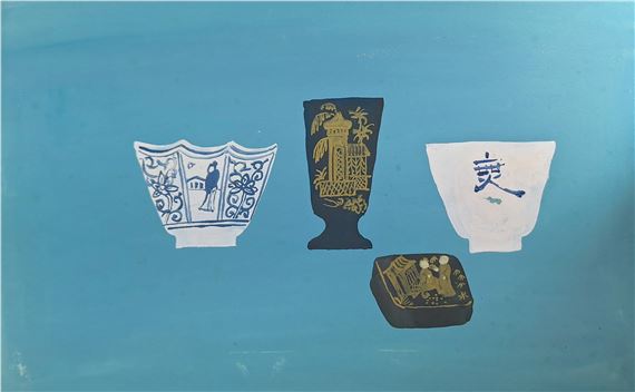 Still Life with Japanese Bowls by Anthony Gilbert