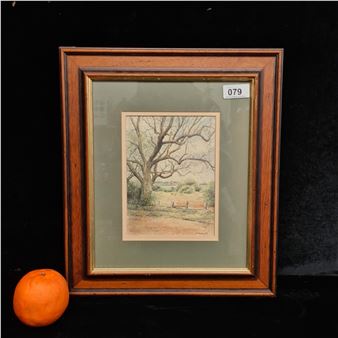 A brilliant 'Michael Peachey' watercolour and pen on paper painting - Michael Peachey