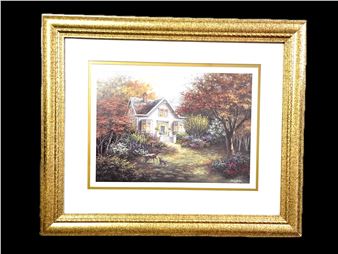 Untitled, Deer and Cottage - Nicky Boehme