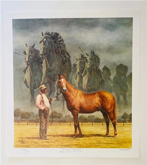 Fred Stone | Fred Stone Cigar Race Horse Litho W/ Coa