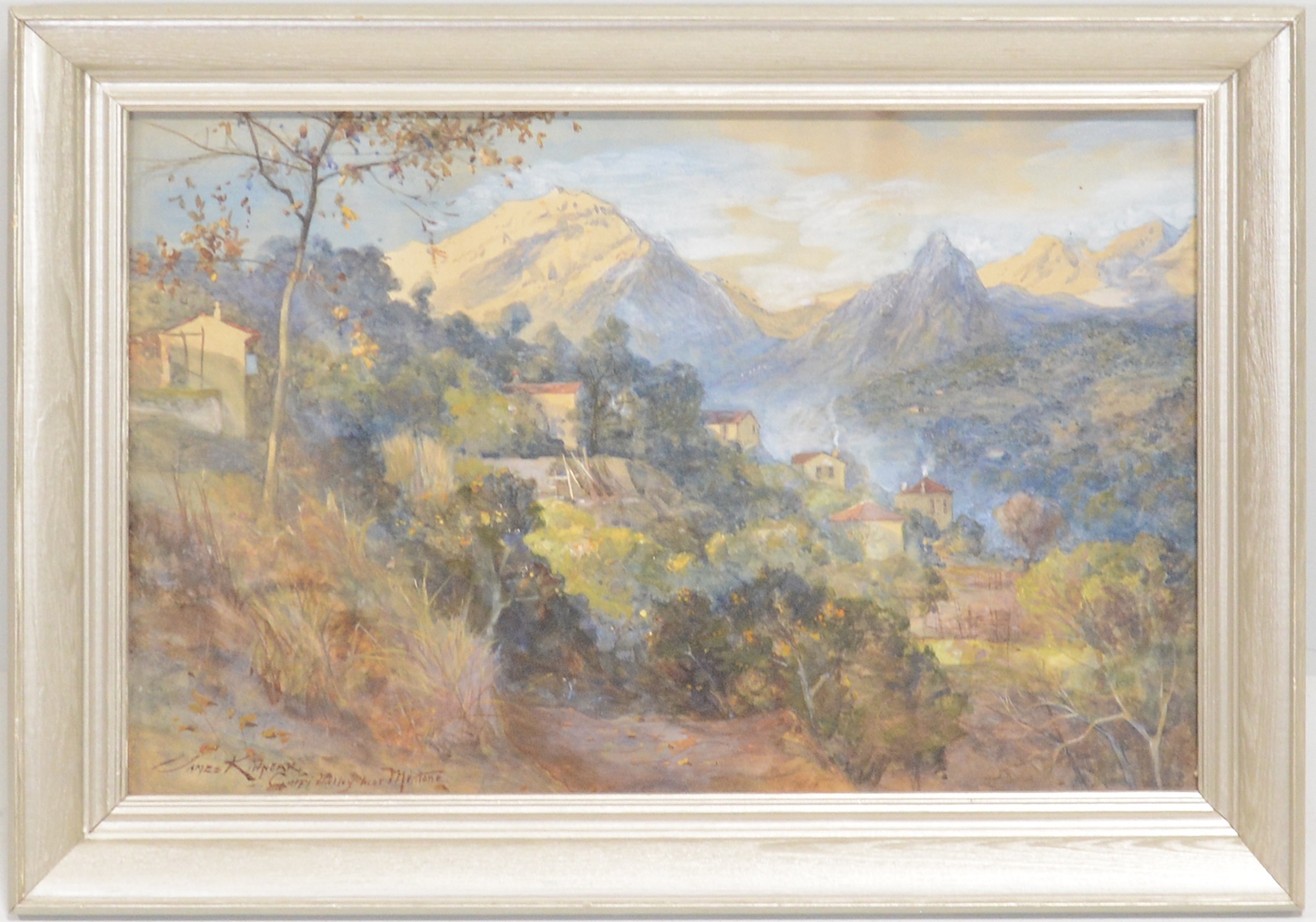 Artwork by James Scott Kinnear, Carpi valley near Mentone, Made of Watercolour