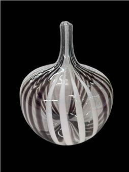 large art glass vase - Mike Hunter