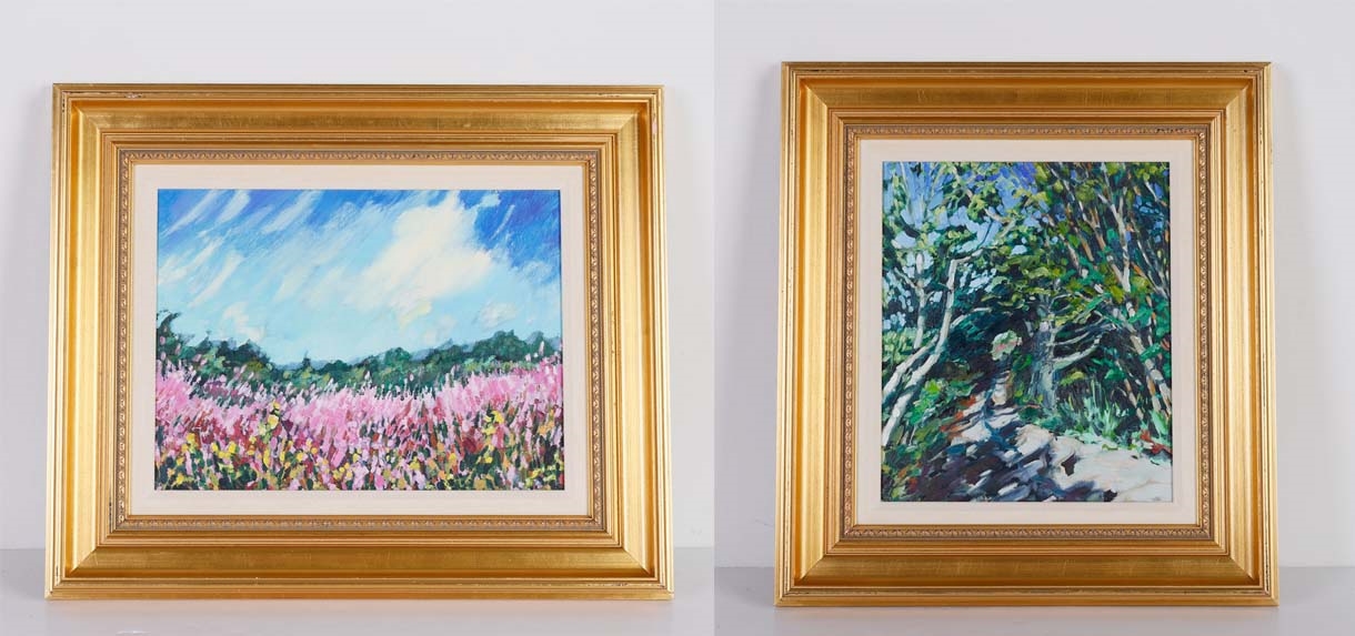 Artwork by Ann Stein, Aroostook Fire Weed, Made of Oil On Canvas