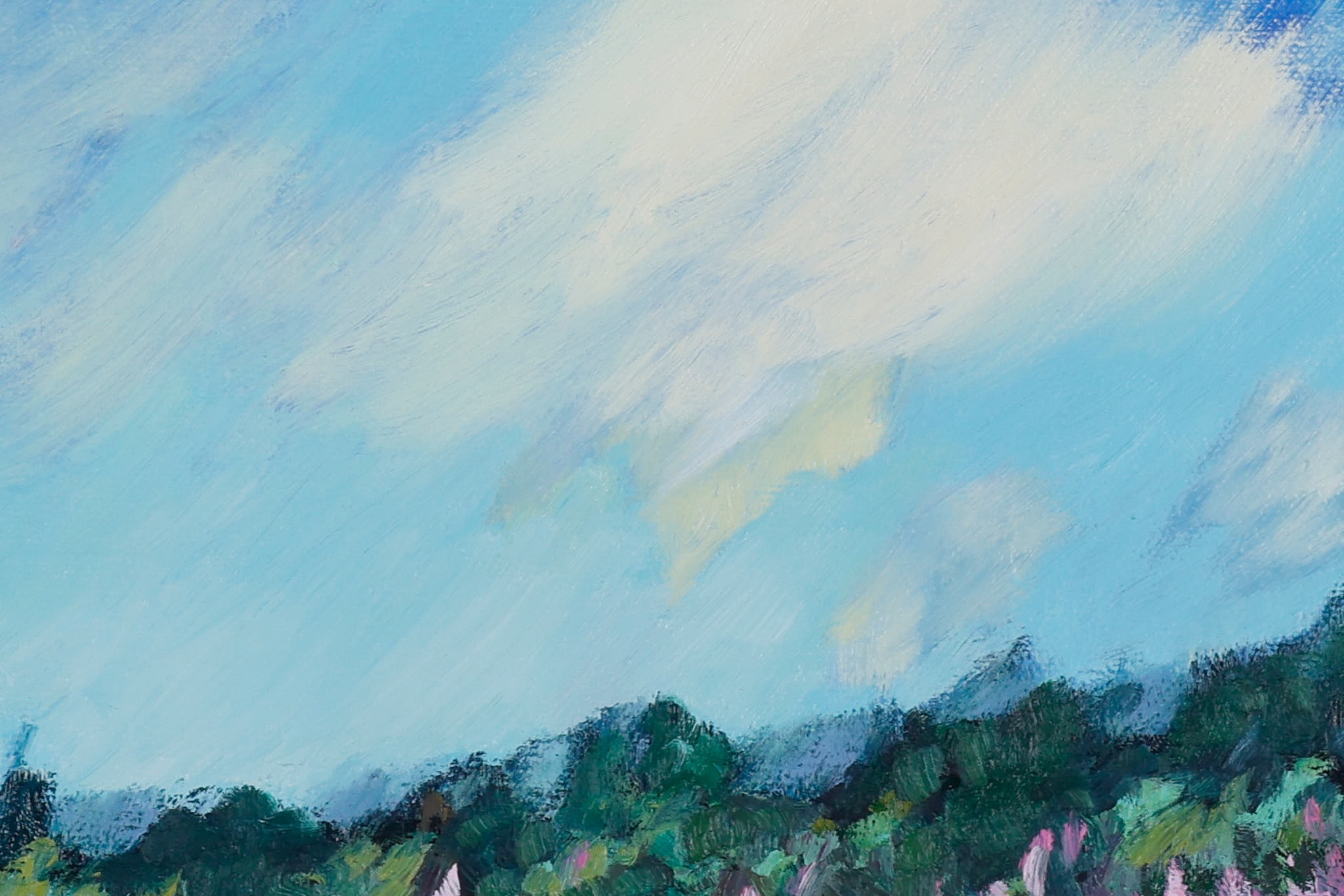 Artwork by Ann Stein, Aroostook Fire Weed, Made of Oil On Canvas