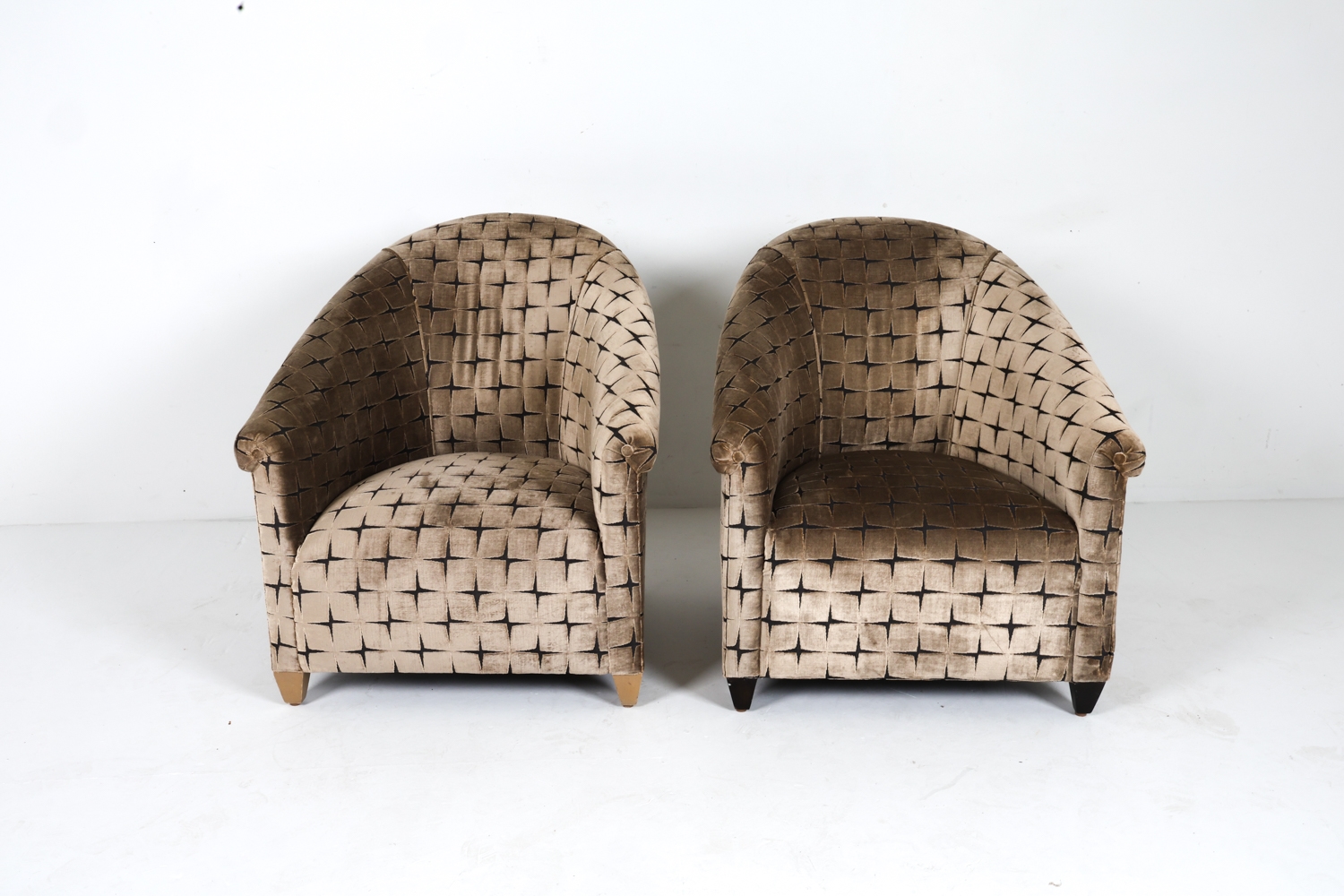 Artwork by Angelo Donghia, PAIR OF LOUNGE CHAIRS