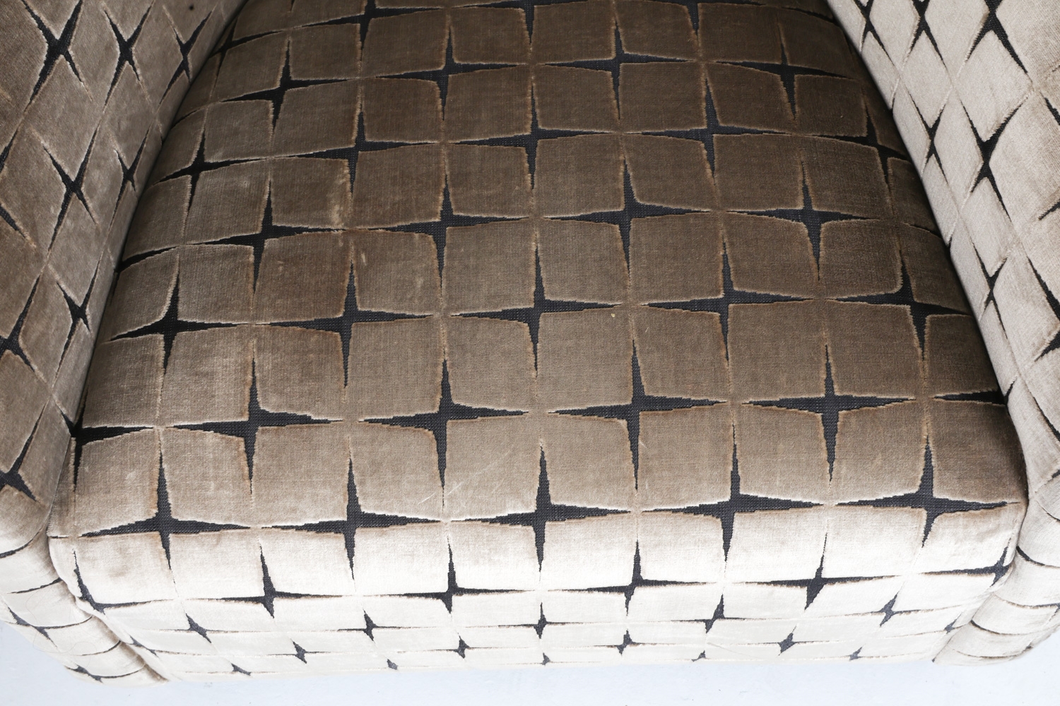 Artwork by Angelo Donghia, PAIR OF LOUNGE CHAIRS