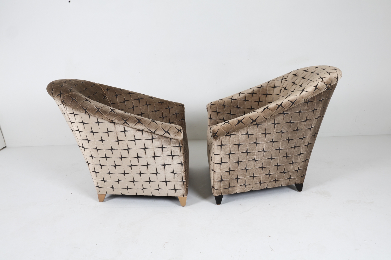 Artwork by Angelo Donghia, PAIR OF LOUNGE CHAIRS