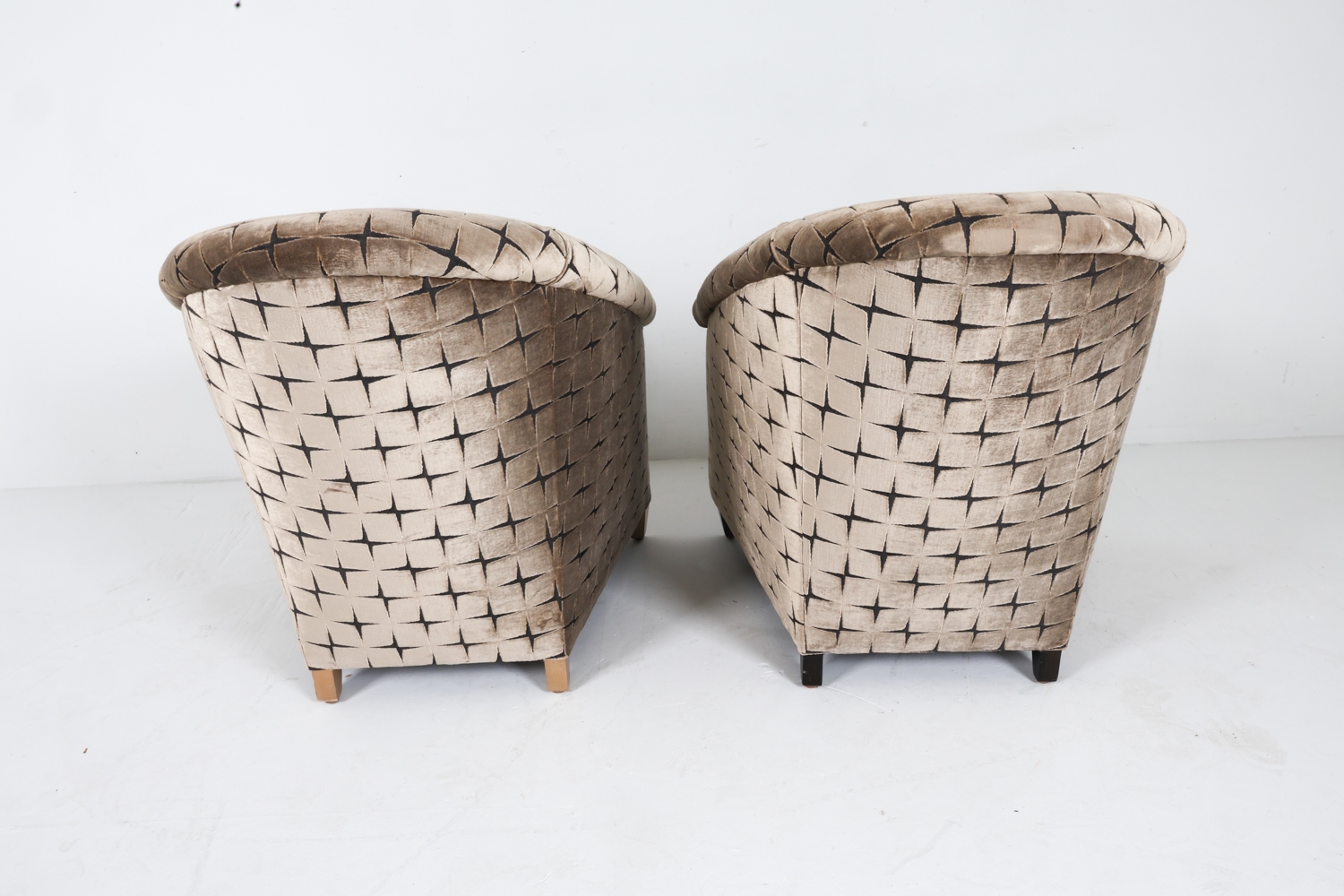 Artwork by Angelo Donghia, PAIR OF LOUNGE CHAIRS