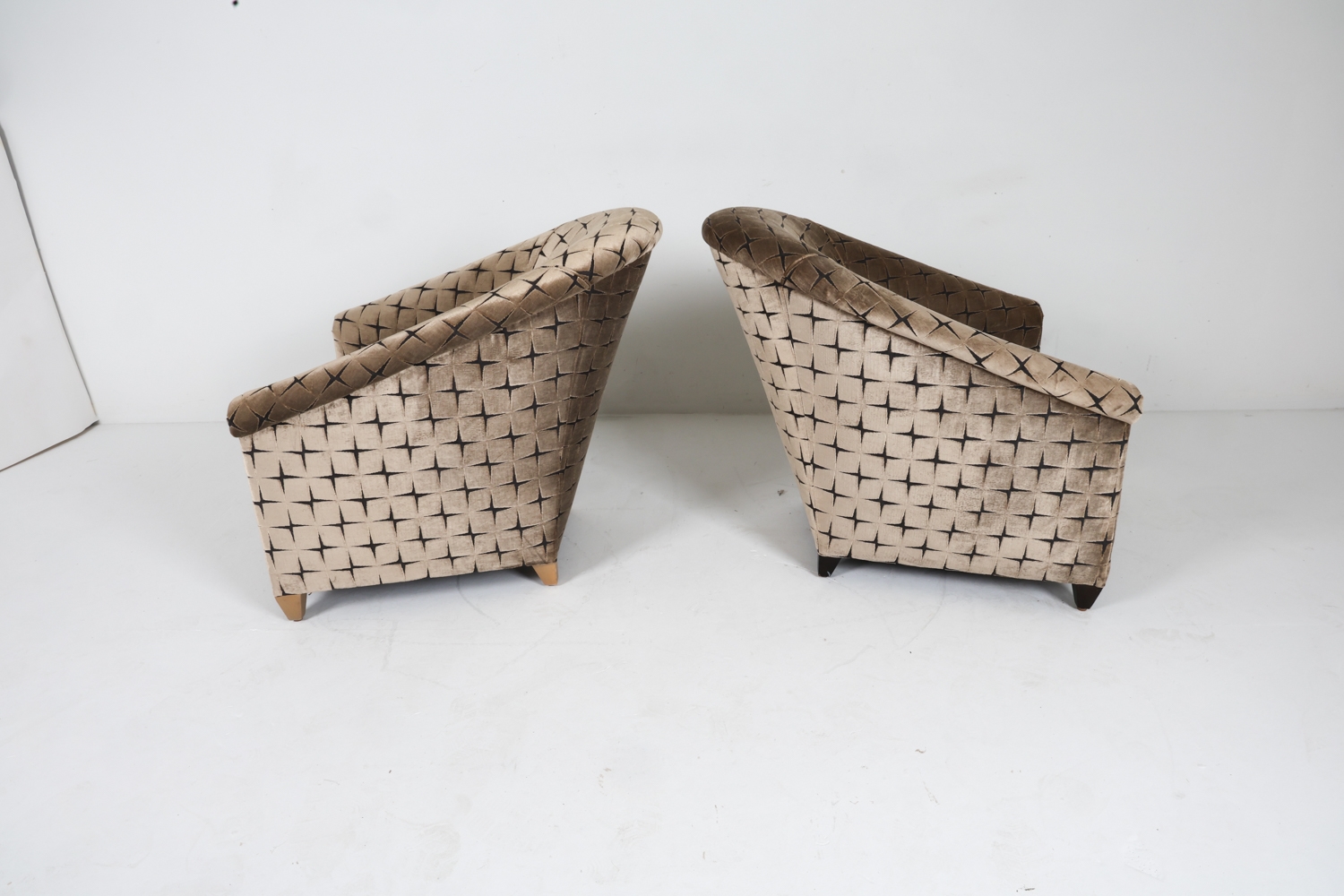 Artwork by Angelo Donghia, PAIR OF LOUNGE CHAIRS